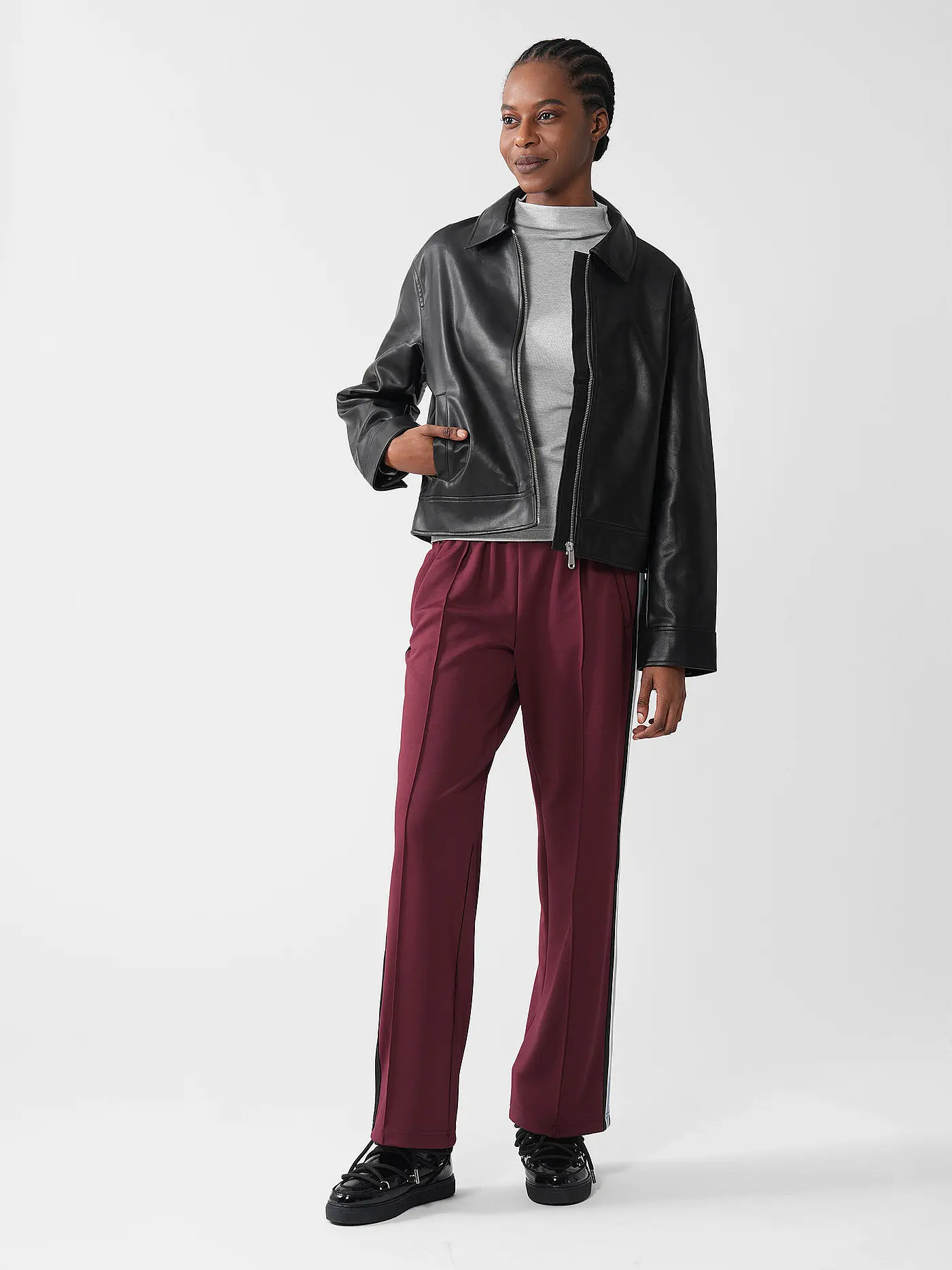 CALVIN KLEIN JEANS | Jacke in Lederoptik | 